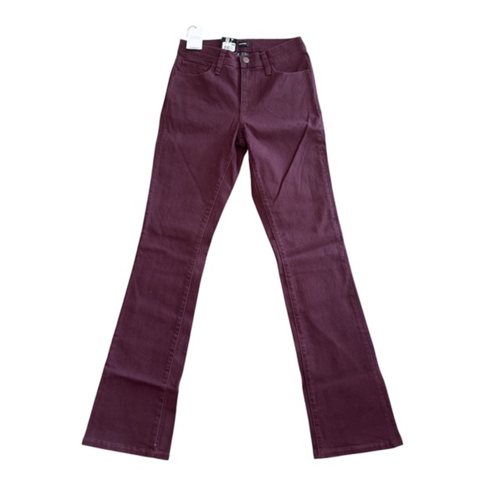 Express Womens Wine Wash Bootcut Jeans Size 4 Wine EX010051 F25 NEW